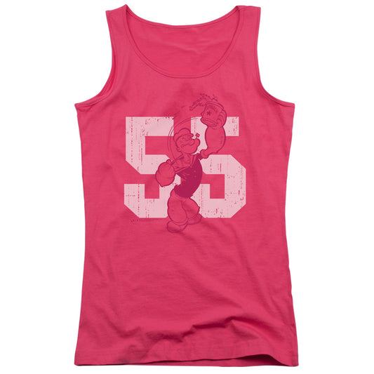 Popeye 55 Womens Tank Top Shirt Hot Pink