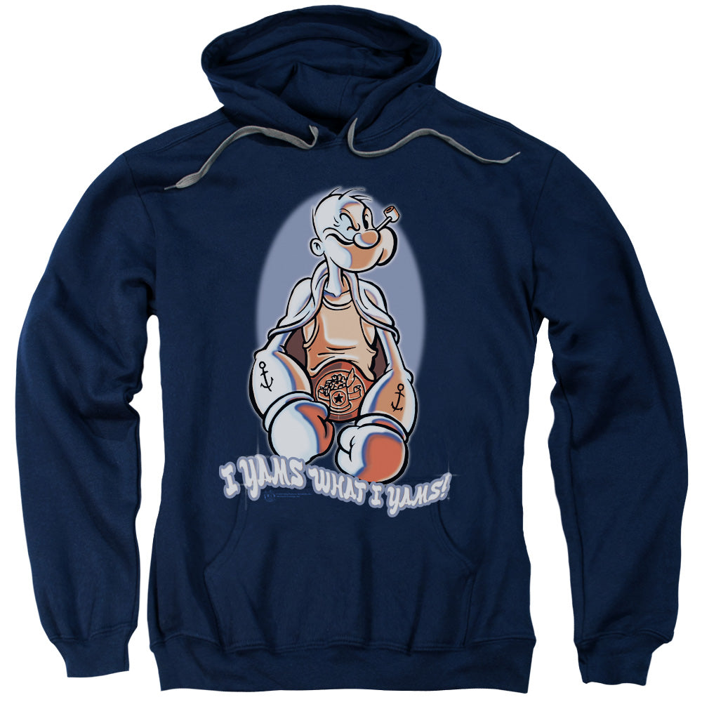 Popeye I Yams Mens Hoodie Navy