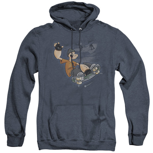 Popeye Sk8 Heather Mens Hoodie Navy