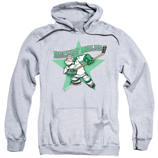 Popeye Spinach Leafs Mens Hoodie Athletic Heather