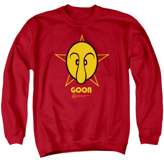 Popeye Goon Mens Crewneck Sweatshirt Red