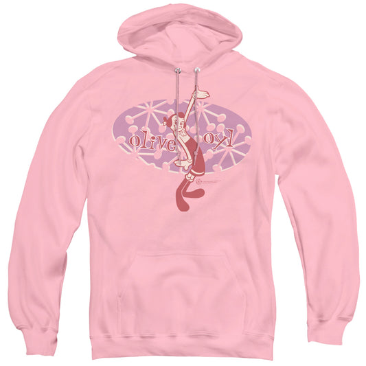 Popeye Oh Popeye Mens Hoodie Pink