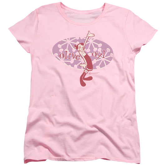 Popeye Oh Popeye Womens T Shirt Pink