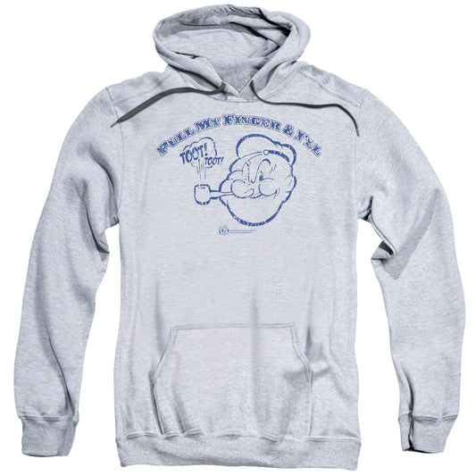 Popeye Toot! Toot! Mens Hoodie Athletic Heather