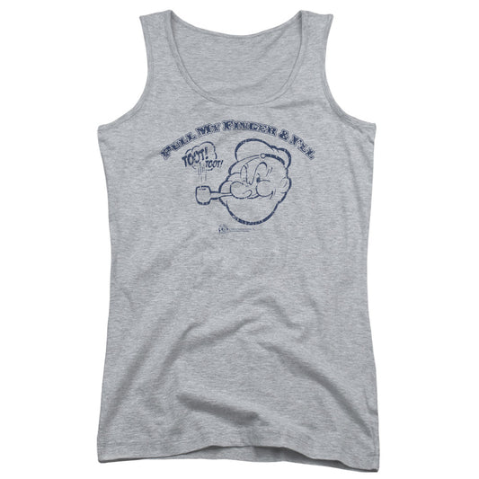 Popeye Toot! Toot! Womens Tank Top Shirt Athletic Heather