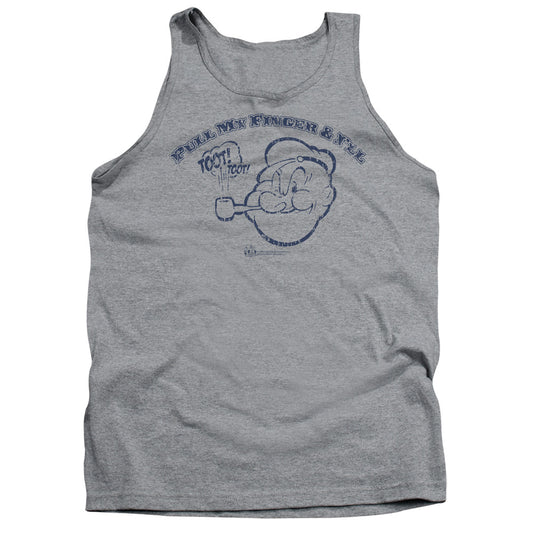 Popeye Toot! Toot! Mens Tank Top Shirt Athletic Heather