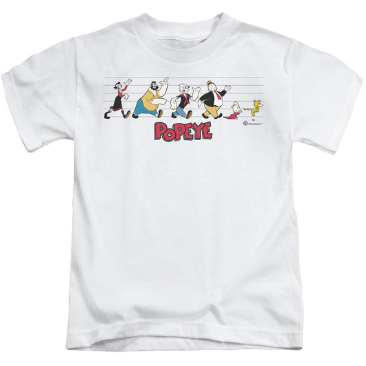 Popeye The Usual Suspects Juvenile Kids Youth T Shirt White