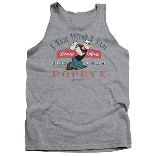 Popeye I Yam What I Yam Mens Tank Top Shirt Athletic Heather