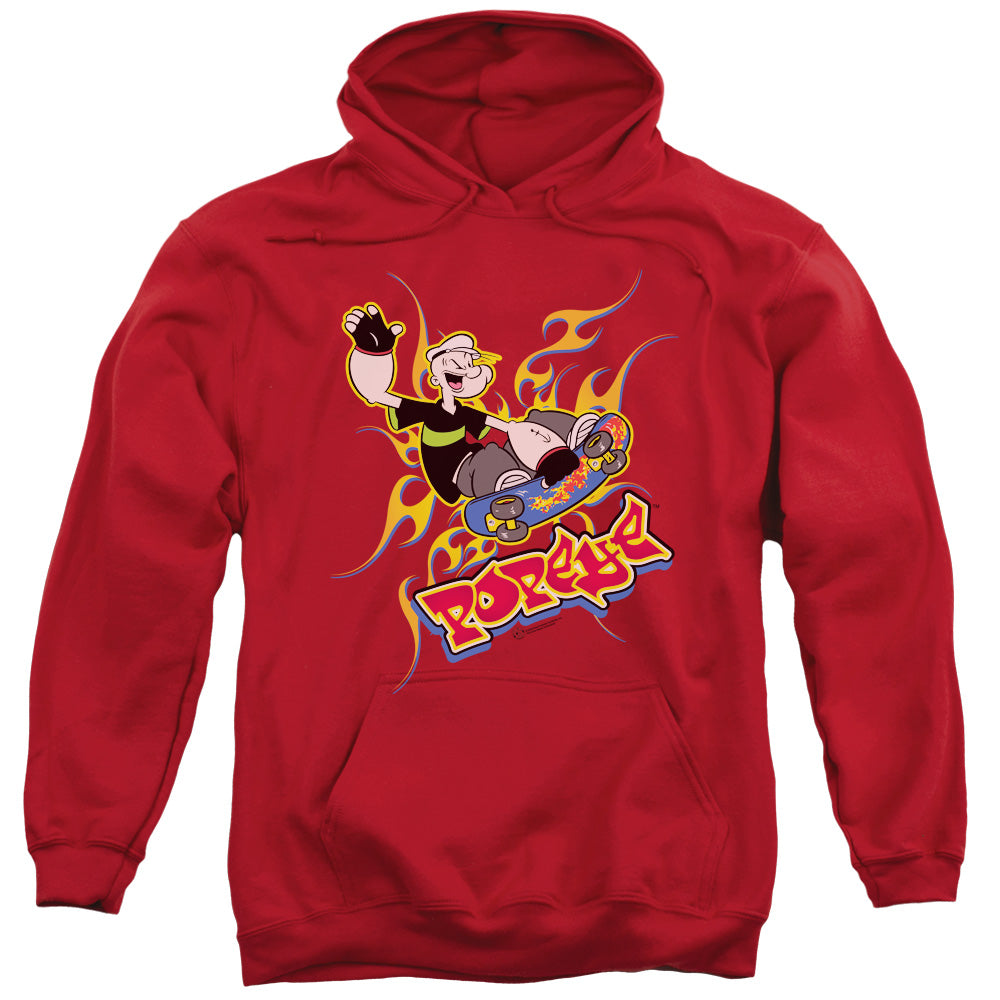 Popeye Get Air Mens Hoodie Red