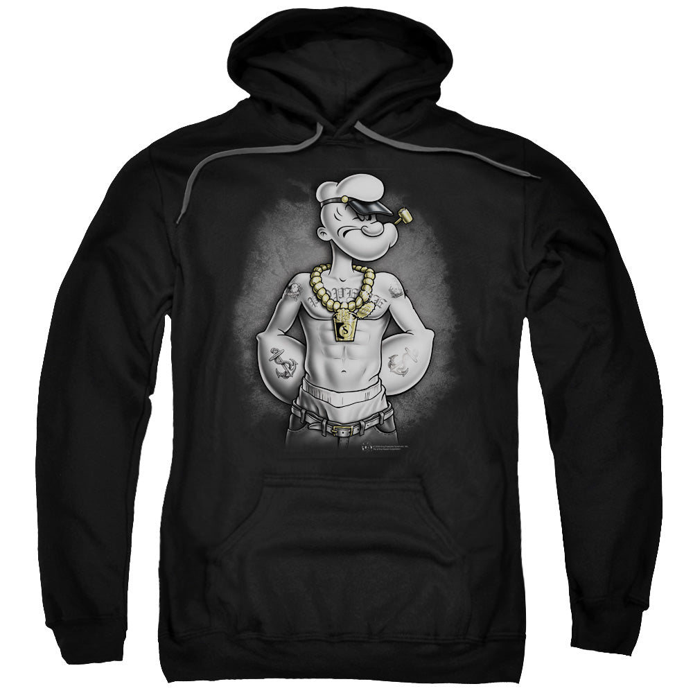 Popeye Hardcore Mens Hoodie Black