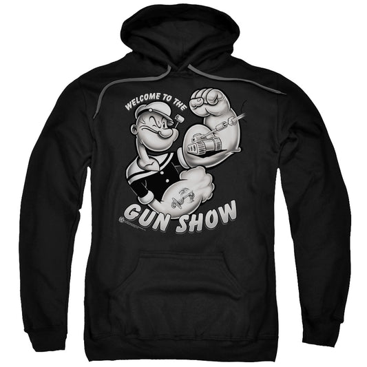 Popeye Gun Show Mens Hoodie Black