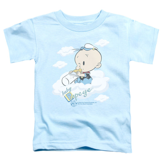 Popeye Baby Clouds Toddler Kids Youth T Shirt Light Blue