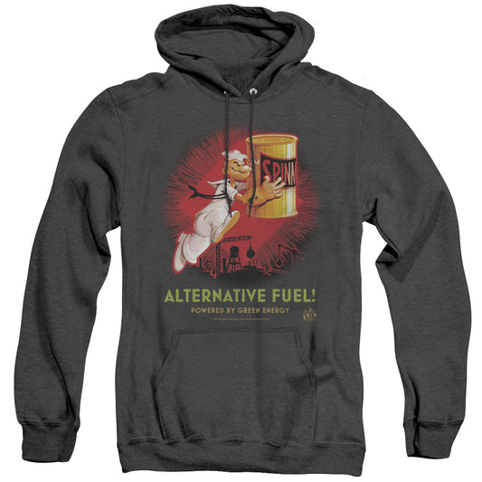 Popeye Alternative Fuel Heather Mens Hoodie Black