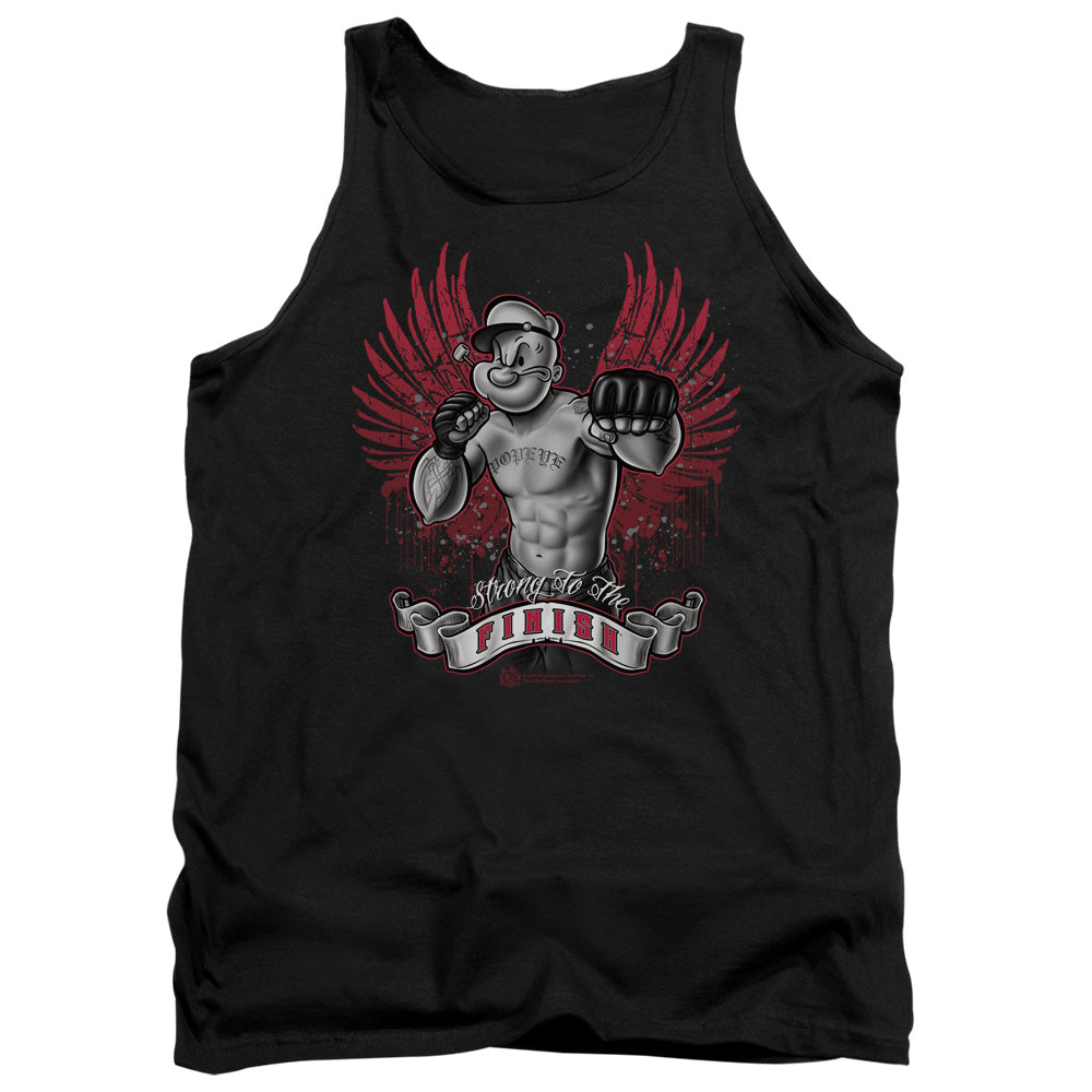 Popeye Undefeated Mens Tank Top Shirt Black