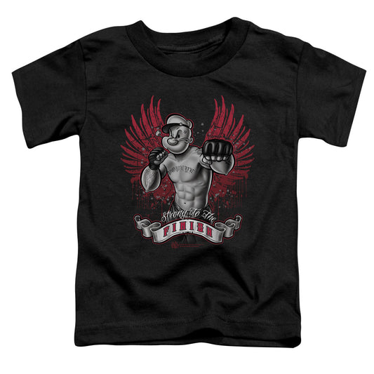 Popeye Undefeated Toddler Kids Youth T Shirt Black