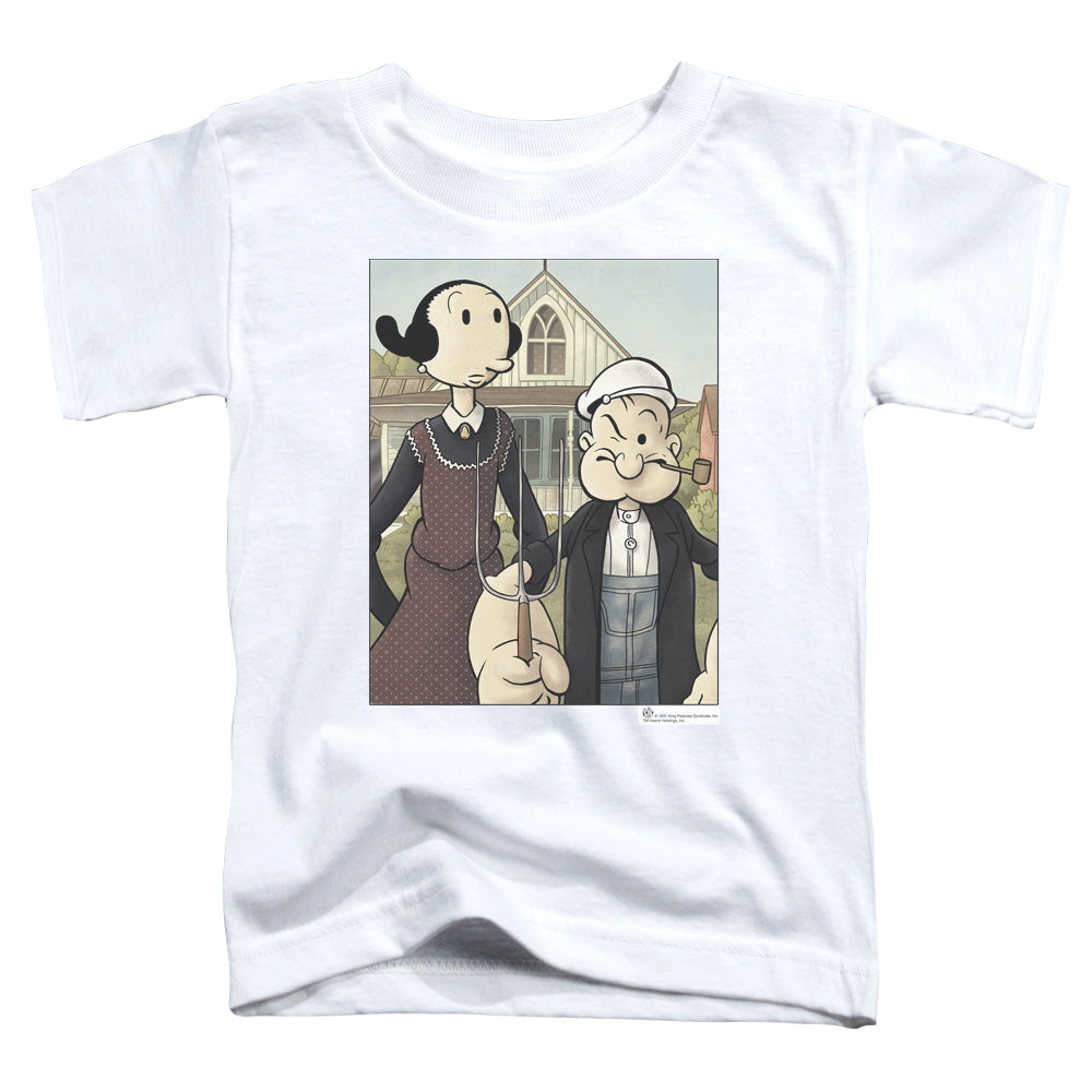 Popeye Popeye Gothic Toddler Kids Youth T Shirt White