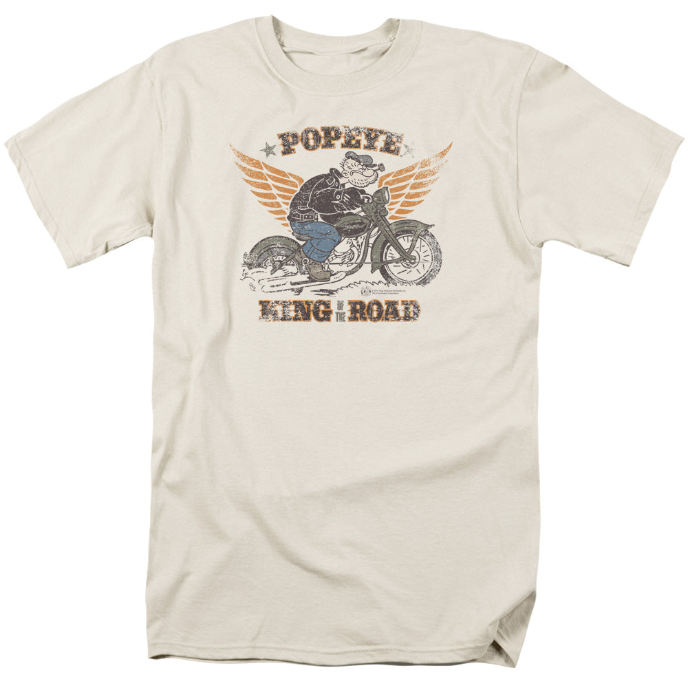 Popeye King Of The Road Mens T Shirt Sand