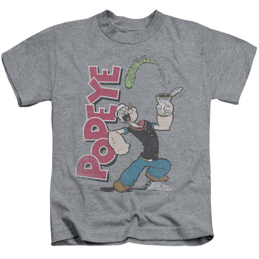 Popeye Spinach Power Juvenile Kids Youth T Shirt Athletic Heather