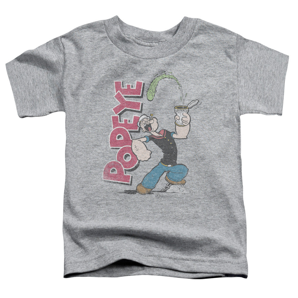 Popeye Spinach Power Toddler Kids Youth T Shirt Athletic Heather