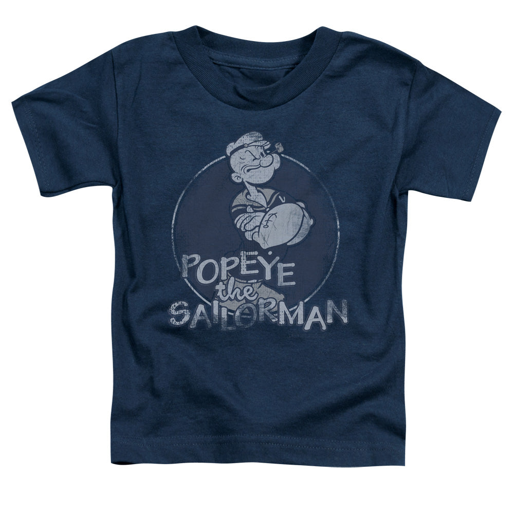 Popeye Original Sailorman Toddler Kids Youth T Shirt Navy