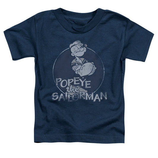 Popeye Original Sailorman Toddler Kids Youth T Shirt Navy