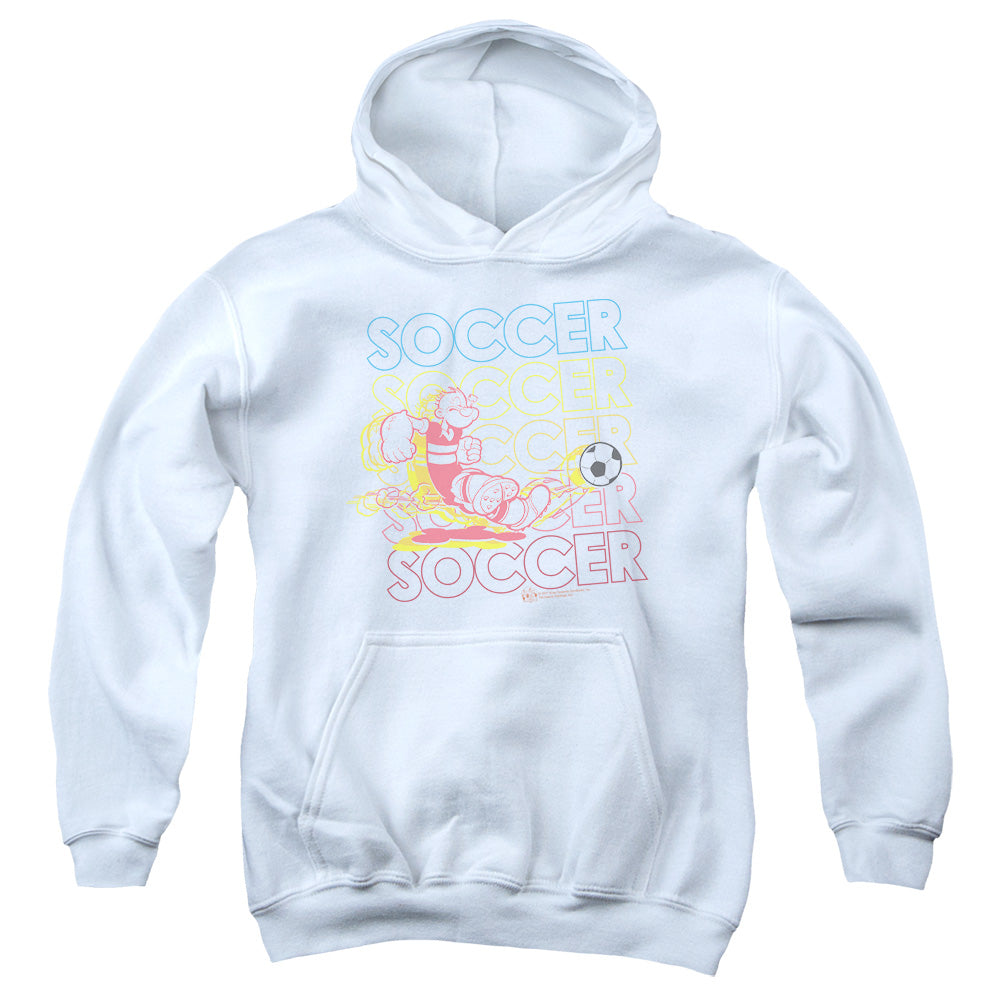 Popeye Soccer Kids Youth Hoodie White