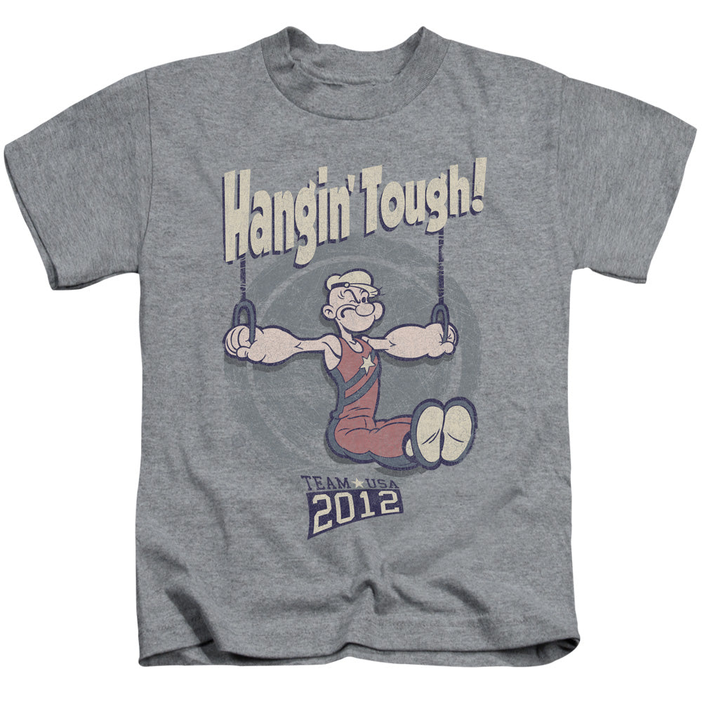 Popeye Hangin Tough Juvenile Kids Youth T Shirt Athletic Heather