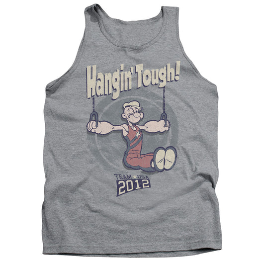 Popeye Hangin Tough Mens Tank Top Shirt Athletic Heather