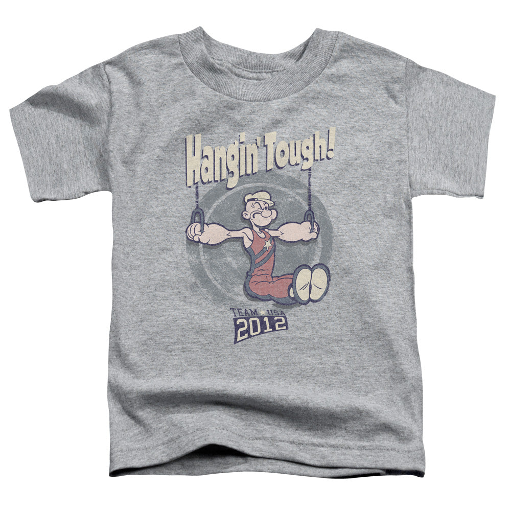 Popeye Hangin Tough Toddler Kids Youth T Shirt Athletic Heather