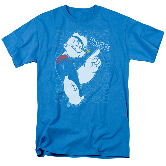 Popeye Get To The Point Mens T Shirt Turquoise