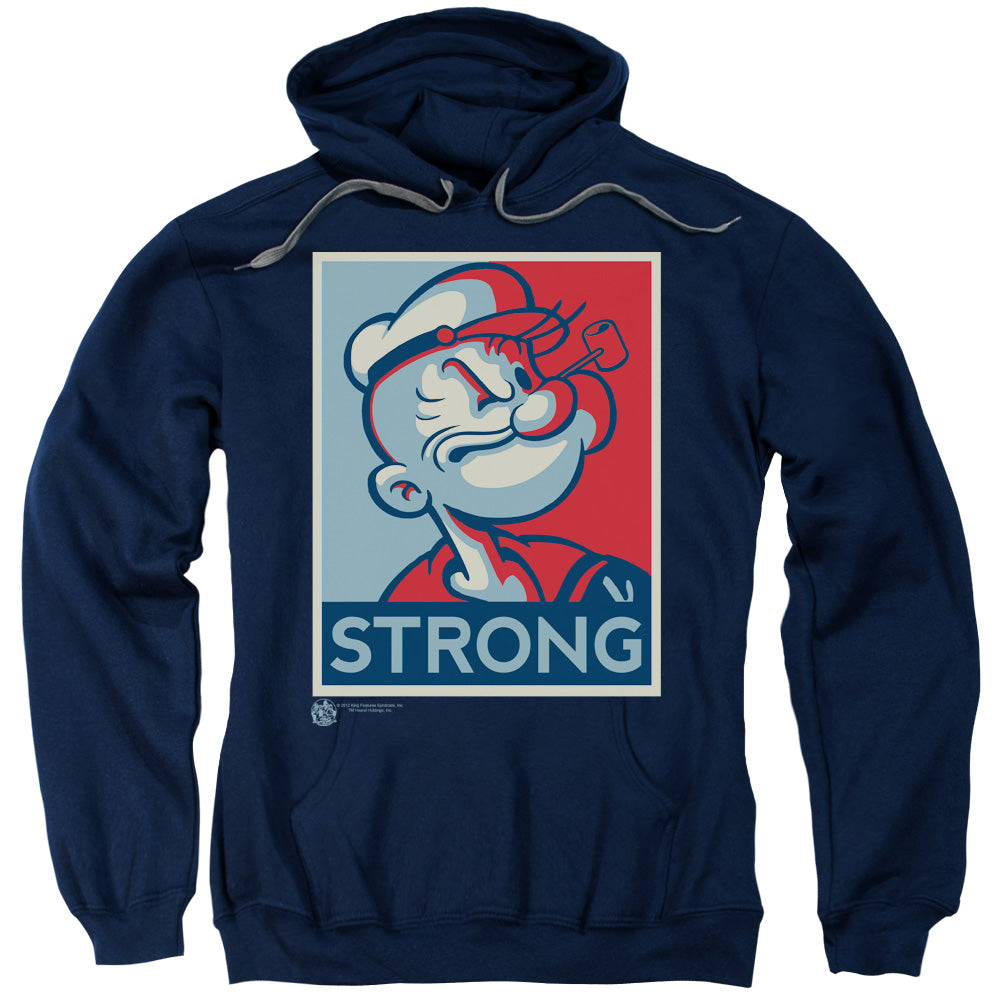 Popeye Strong Mens Hoodie Navy