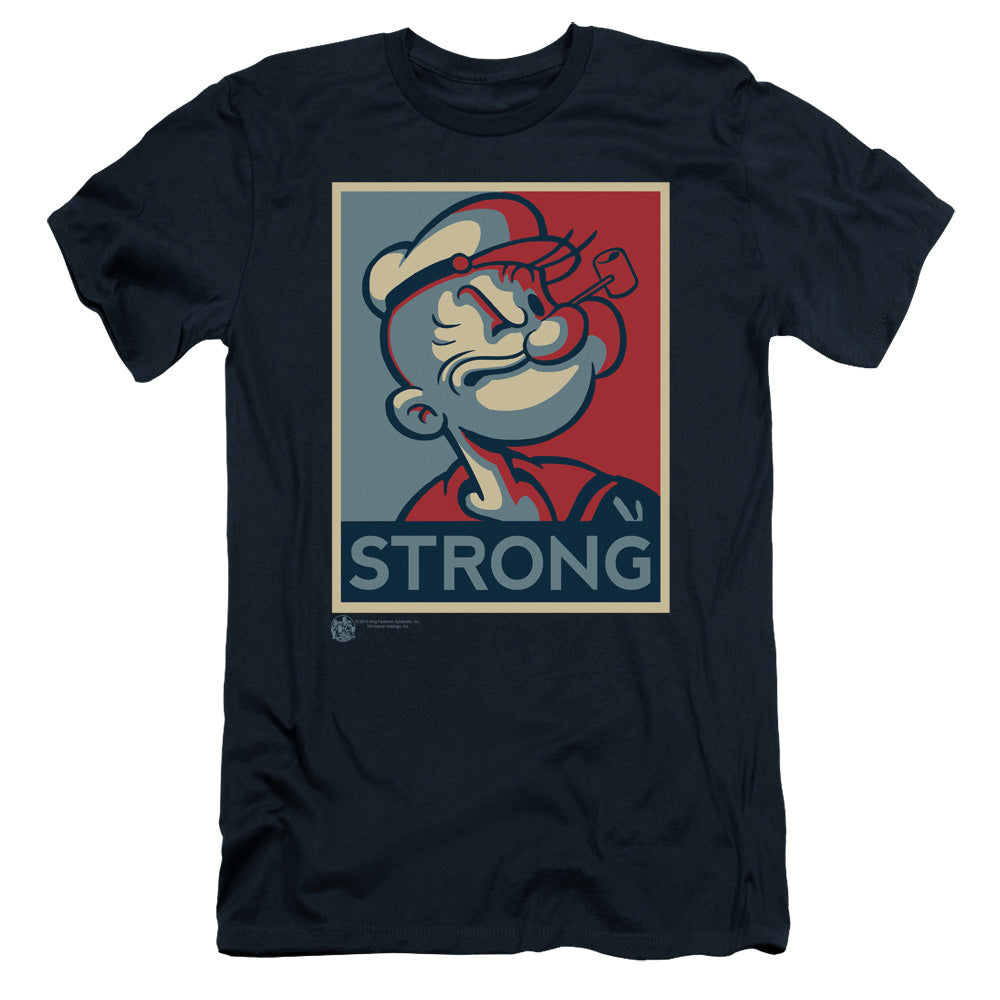 Popeye Strong Slim Fit Mens T Shirt Navy