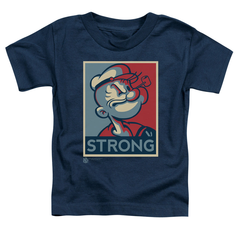 Popeye Strong Toddler Kids Youth T Shirt Navy