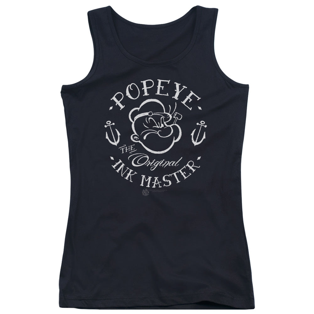 Popeye Ink Master Womens Tank Top Shirt Black