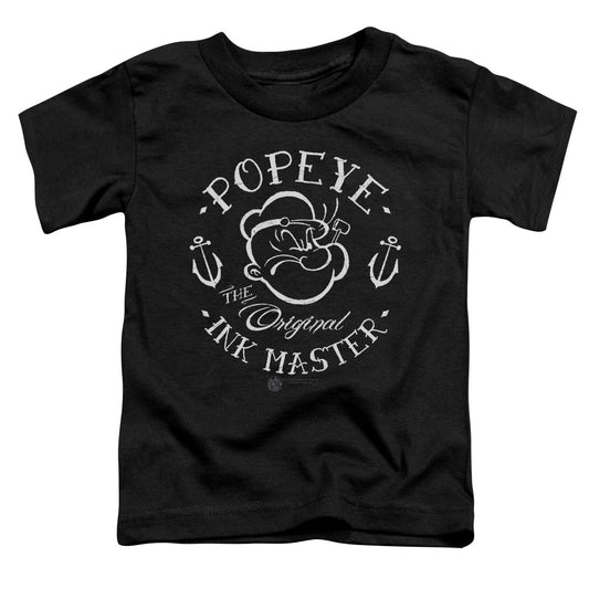 Popeye Ink Master Toddler Kids Youth T Shirt Black