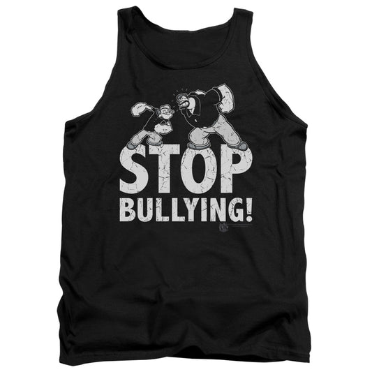 Popeye Stop Bullying Mens Tank Top Shirt Black