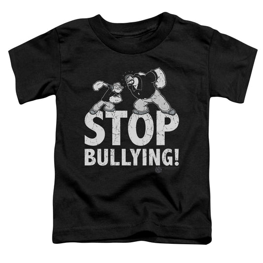 Popeye Stop Bullying Toddler Kids Youth T Shirt Black