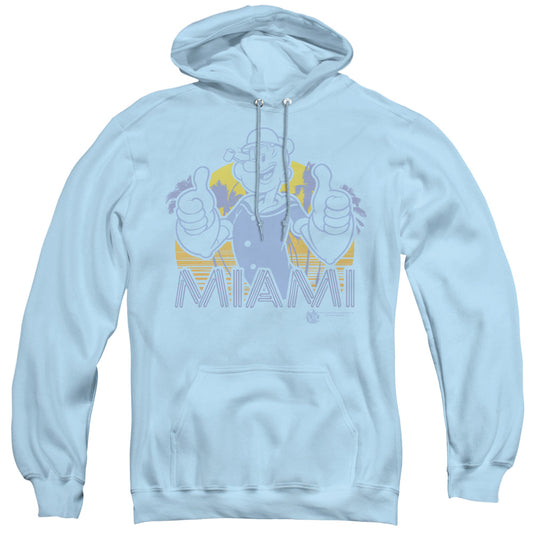 Popeye Miami Mens Hoodie Light Blue