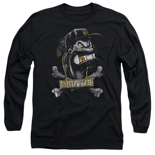 Popeye Brutus Mens Long Sleeve Shirt Black