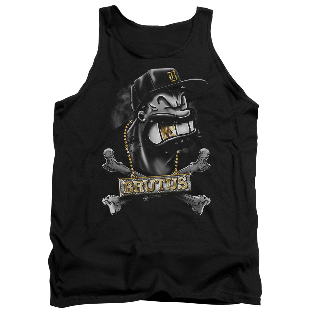 Popeye Brutus Mens Tank Top Shirt Black