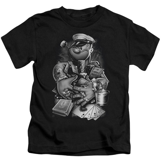 Popeye Mine All Mine Juvenile Kids Youth T Shirt Black