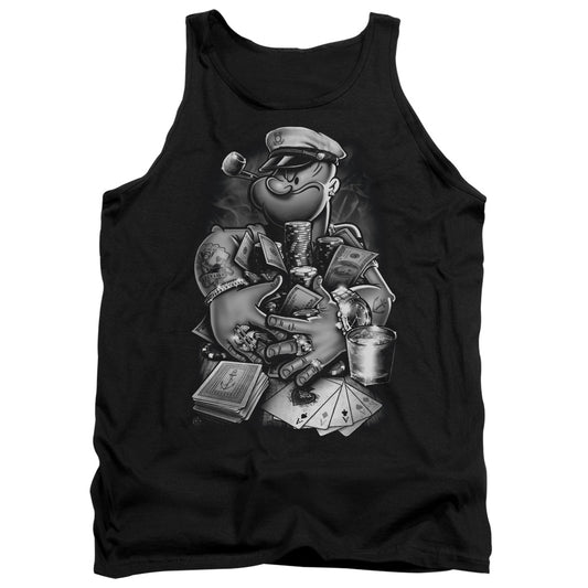 Popeye Mine All Mine Mens Tank Top Shirt Black