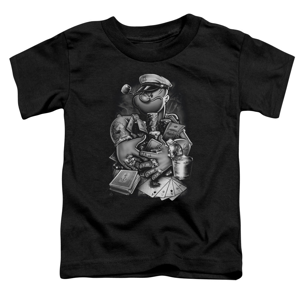 Popeye Mine All Mine Toddler Kids Youth T Shirt Black