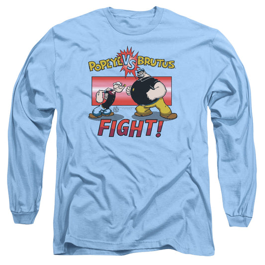 Popeye Flight Mens Long Sleeve Shirt Carolina Blue