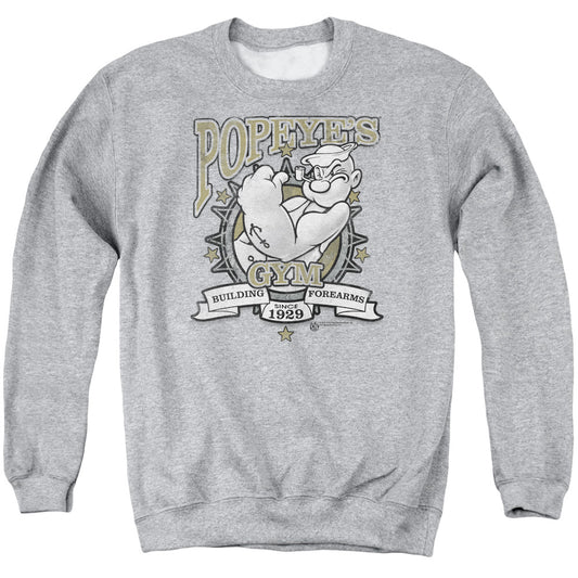 Popeye Forearms Mens Crewneck Sweatshirt Athletic Heather