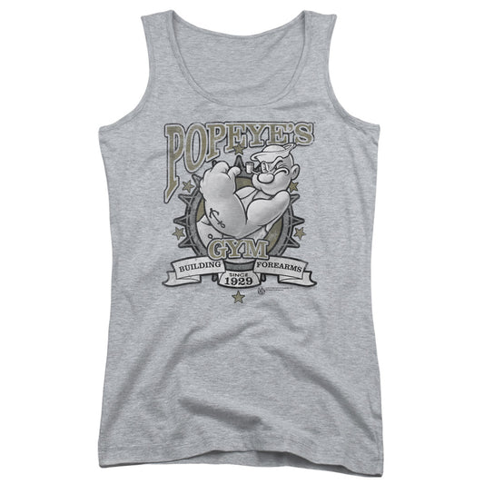 Popeye Forearms Womens Tank Top Shirt Athletic Heather