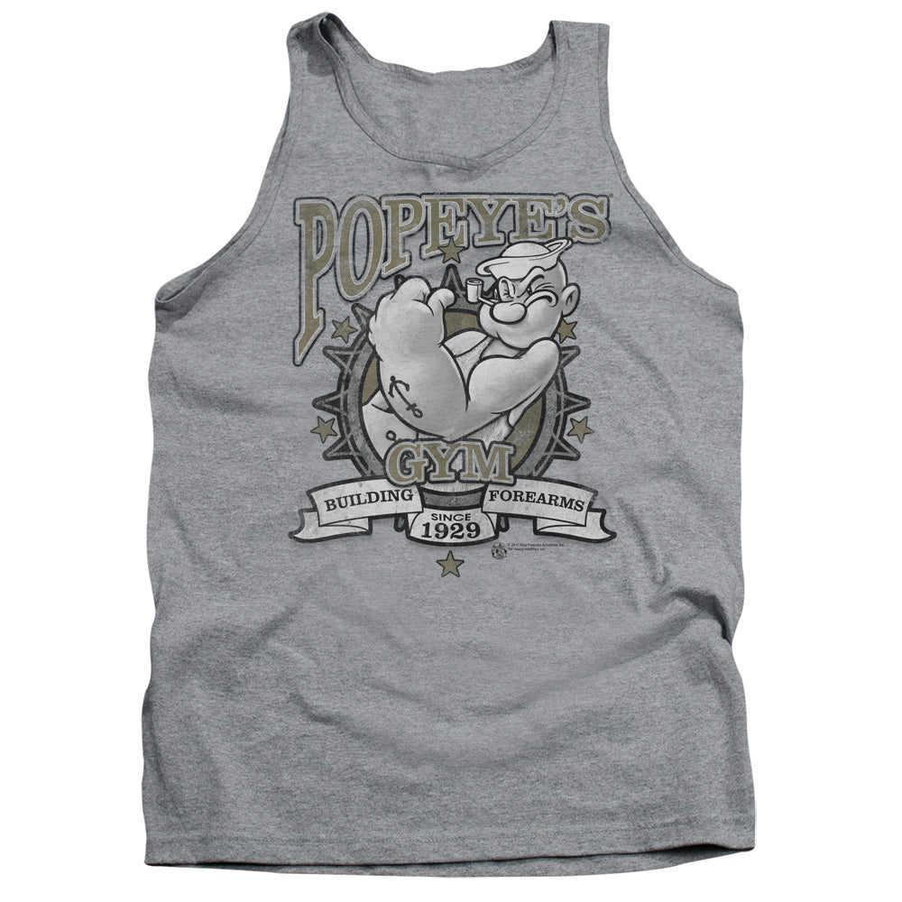 Popeye Forearms Mens Tank Top Shirt Athletic Heather