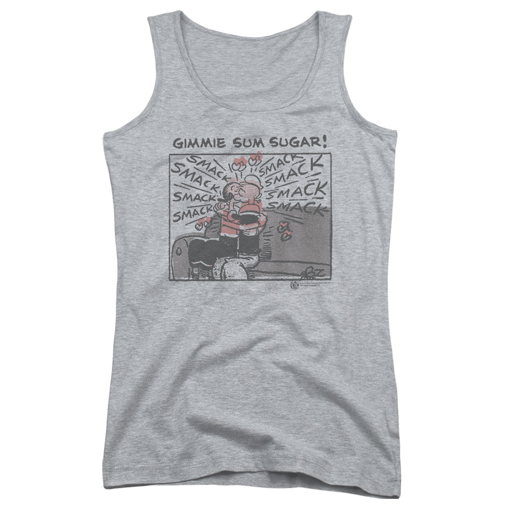 Popeye Sweet Love Womens Tank Top Shirt Athletic Heather