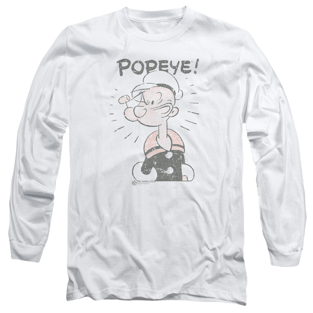 Popeye Old Seafarer Mens Long Sleeve Shirt White