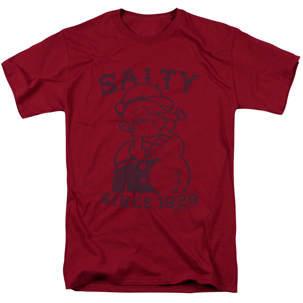 Popeye Salty Dog Mens T Shirt Cardinal